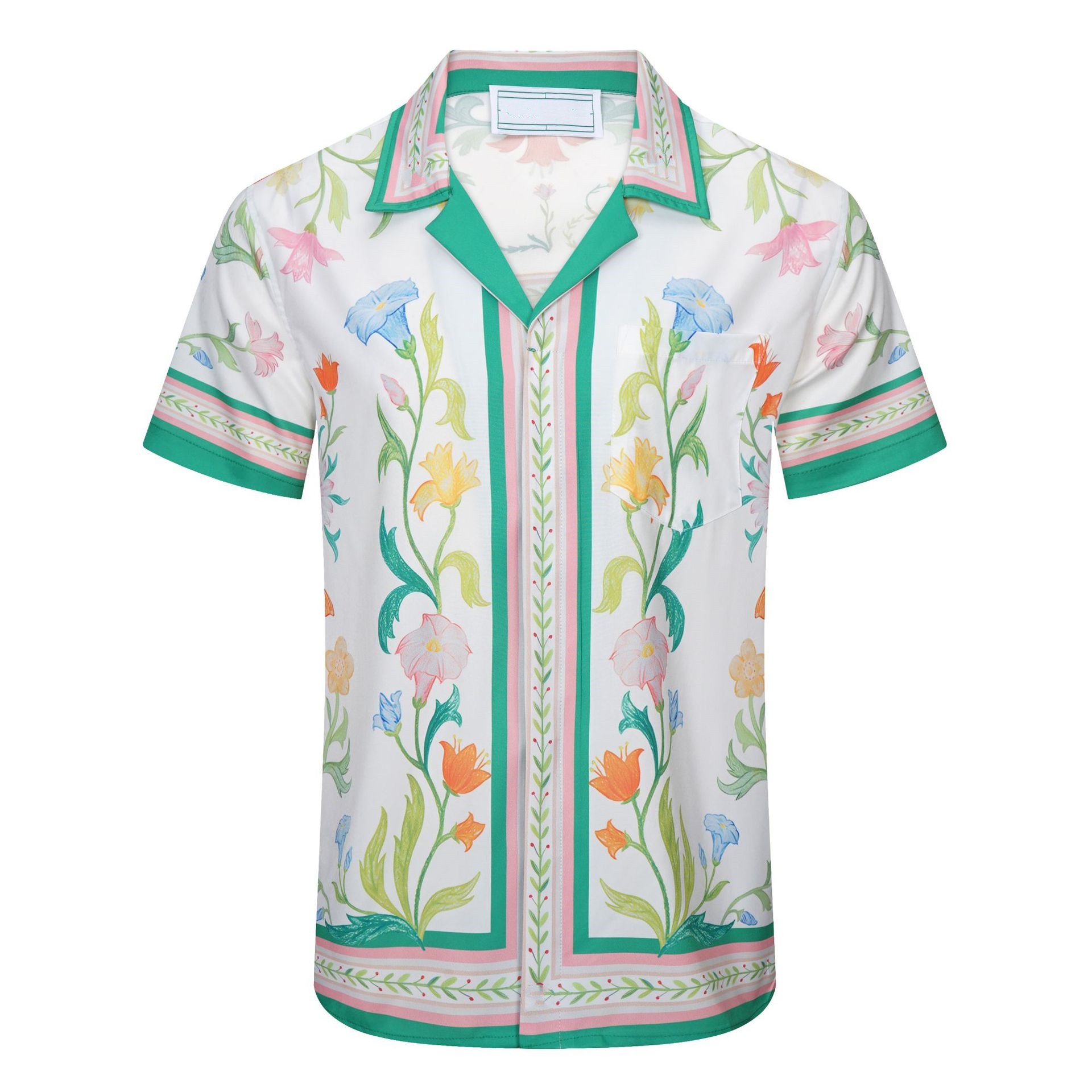 Men&#039;s Casual Shirts Short Sleeve Shirt Hawaii Beach Vacation Travel Fashion Vintage Floral Shirt Five-Quarter Sleeve-image-720202417