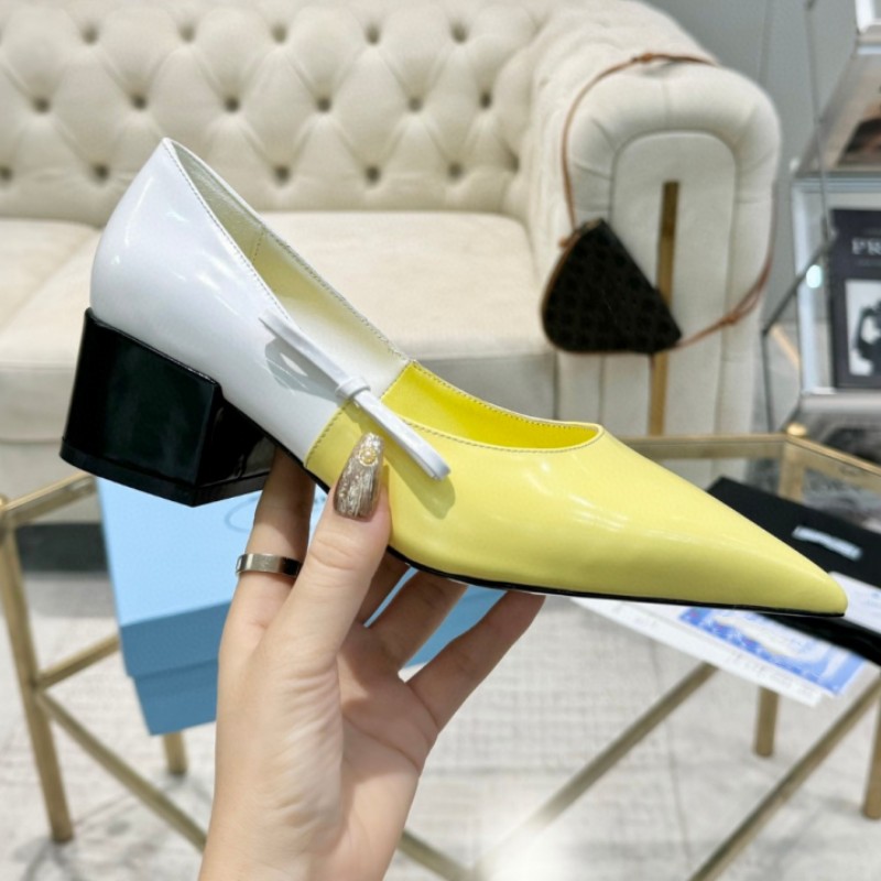 Fashion leather pointed autumn summer heel 5cm banquet casual women&#039;s shoes dance shoes brand design women&#039;s pointed cattle paint leath-image-985644621