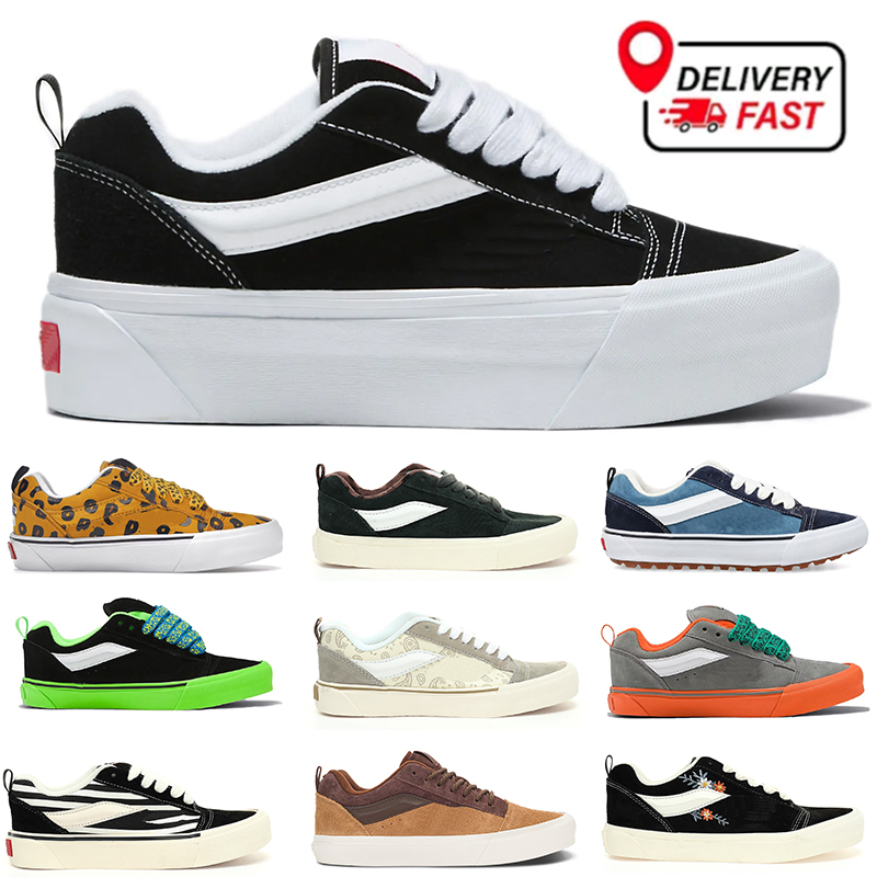Sneakers designers men Classic knu skool platform shoes low sneaker imran Potato Leopard Black White Paisley Floral Suede womens skateboard train-image-997106081