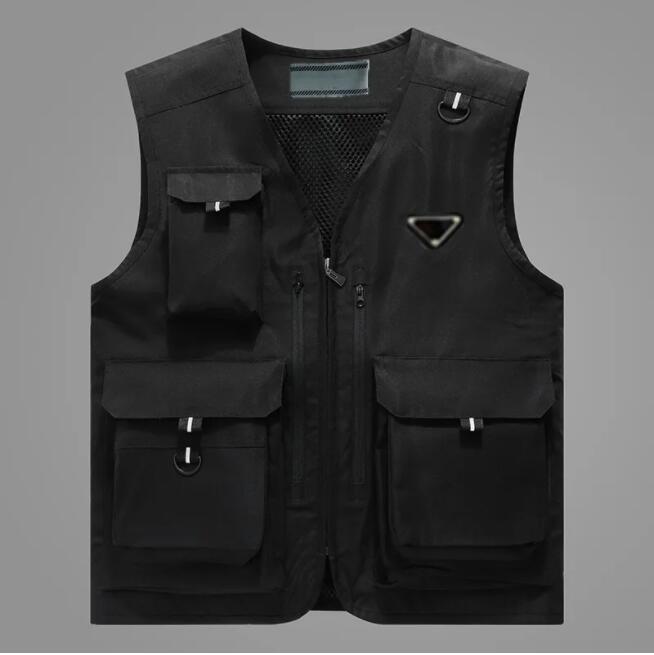 Gilets pour hommes Veste de créateur débardeur styliste luxe femmes hommes gilet Camping en plein air avec plusieurs poches Couples de haute qual