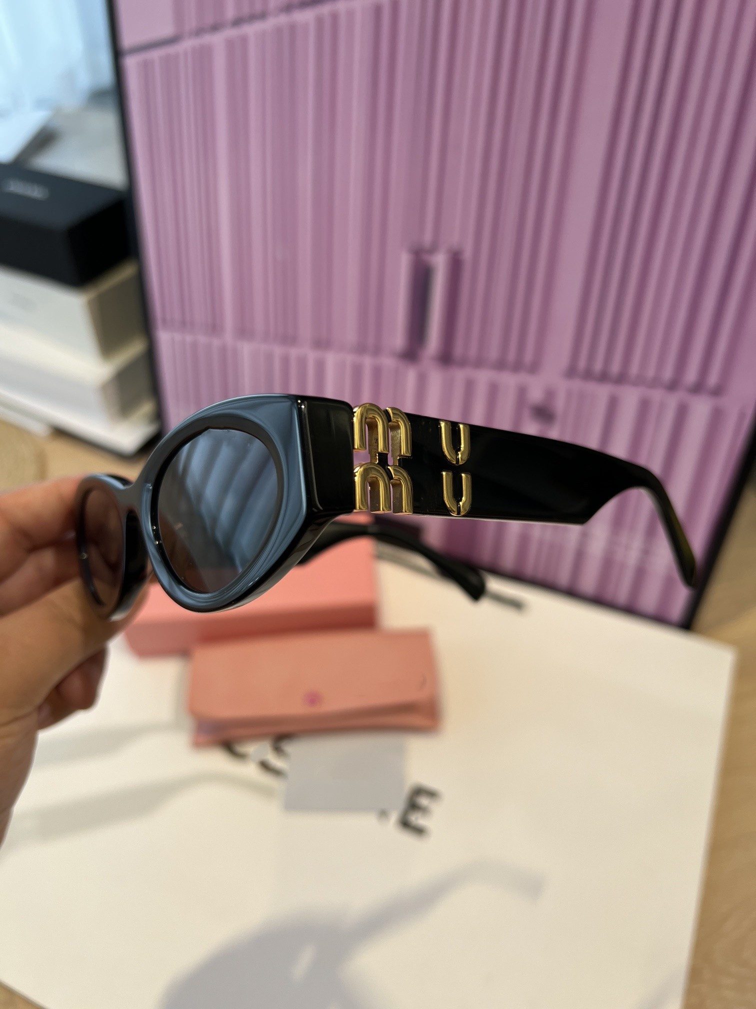 Designer sunglasses protection trendy eyewear table MuMu glasses for women suitable for all young people wear designer gafas de sol mujeres with-image-998575039