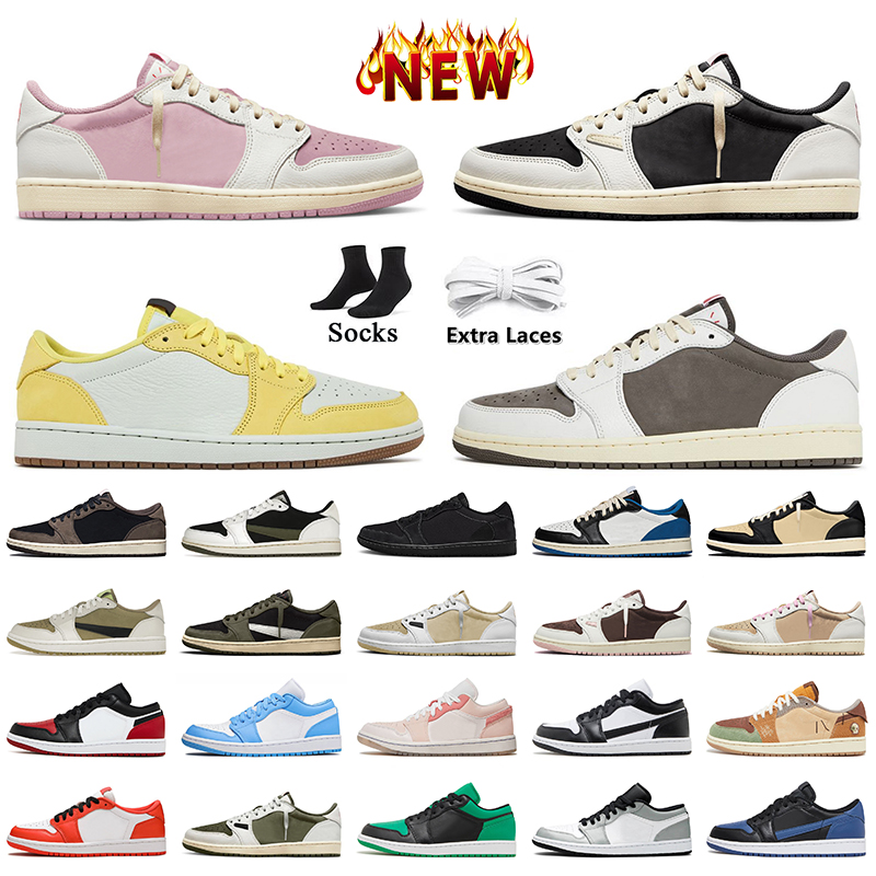 Jumpman 1 Low Basketball Shoes 1s Year of the Dragon OG Cactus Jack Reverse Mocha Black Phantom Zion Williamson Voodoo Trainers Fragment Wolf Grey Lows Panda Sneakers 
