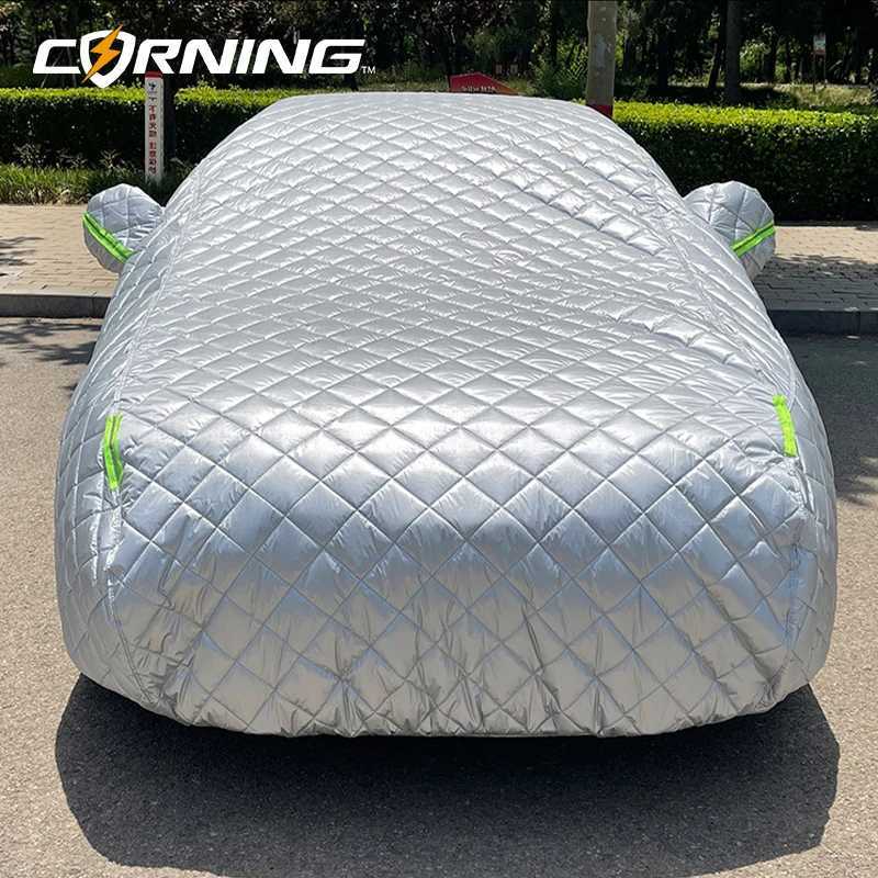 Car Covers Car Cover Outdoor Cotton Thickened Protection Full Winter Car Hail Covers Snow Cover Sunshade Waterproof Dustproof for Sedan SUV S2460-image-986428957