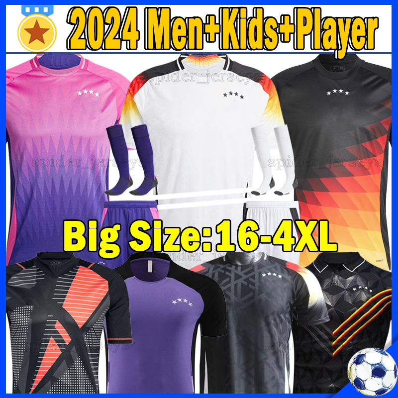 XXXL 4XL 24 25 GNABRY Soccer Jerseys 2024 SANE KIMMICH HAVERTZ FULLKRUG GermanyS Long sleeve Player Version Football Shirts goalkeeper Women Men Uniforms Kids kits 