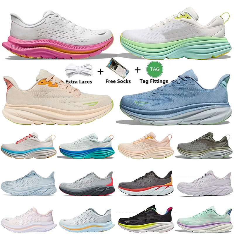 Women Shoes Mens one one bondi 8 Clifton 9 Designer Womens Kawana Runner Sneakers trainers samber yellow summer song blanc de blanc platform