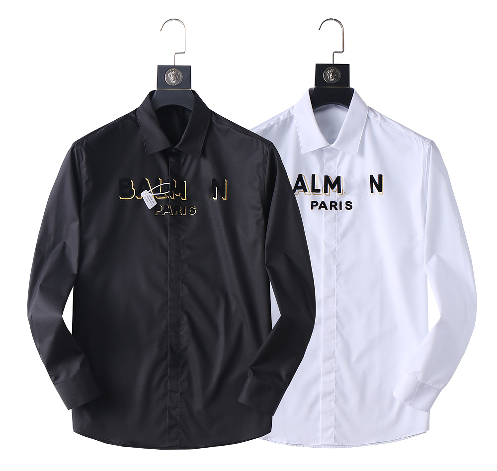 Designer Men's Plus Size Shirt High Quality Three-dimensional Lettering Long Sleeve Suit Shirt