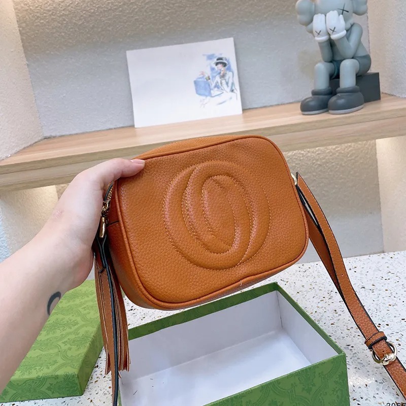 Top Quality Womens Marmont Luxurys Shoulder Designer Bag Tassel Camera Soho Disco Bag Purse And Handbag Leather Tote Fashion Bag Man Zipper Tasse-image-995140660