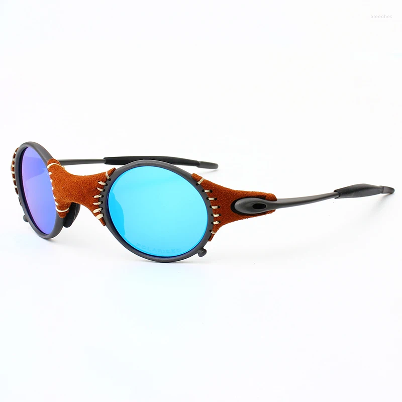 Sunglasses Fight Club Brad PiSame Sport Man Color Film Polarizing Lens Punk Retro Alloy Outdoor Riding Mountaineering Glasses-image-986453968
