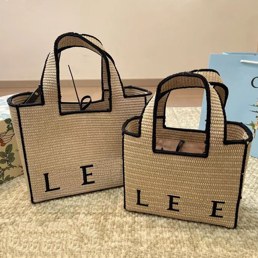 Tote bag Designer bag women's handbag luxury set embroidered shopping bag grass woven vegetable basket French style shoulder bag crossbody bag beach bag Summer bag 
