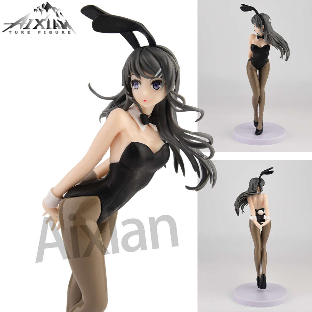 17cm Does Not See The Bunny Girl's Ancestors Winter Clothes Sakurima Mai PVC Action Figure Model Toys Anime Manga-image-987064262