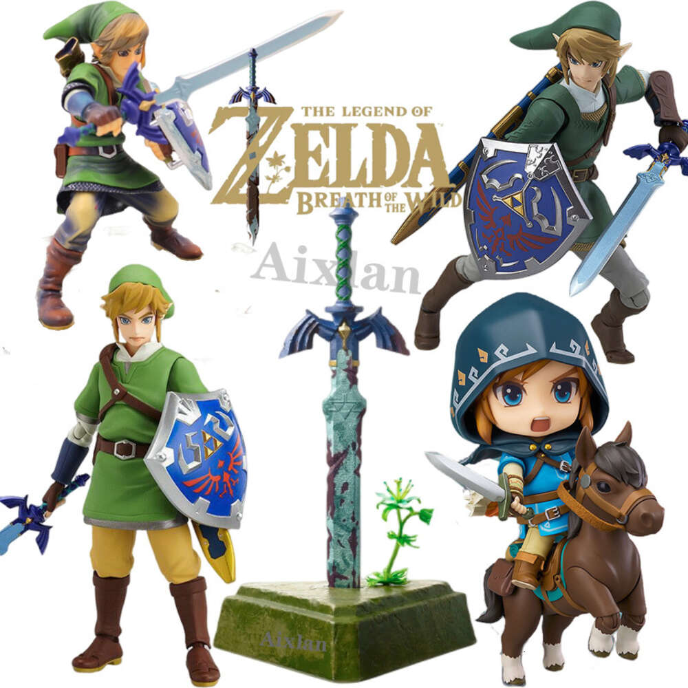10-14CM The Legend of Zelda Anime #733 Link PVC Action Figure Skyward Sword Figurine Collectible Model Toys Kid Gift Anime Manga-image-987036815