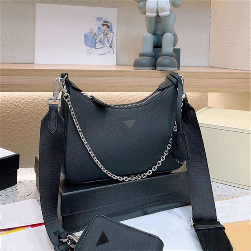 Woman Hobo Shoulder Bags Crossbody Designer Bag Small Moon Bags Leather Purse Hobos 2-Piece 2024-image-986913084