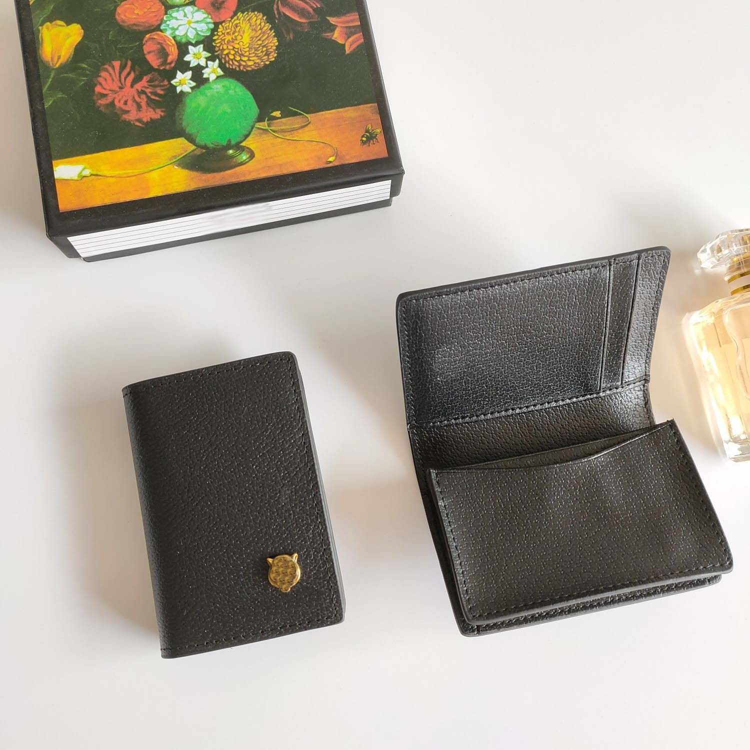 Luxury Marmont Designer Wallets Card Case Coin Purse Pouch Quilted Leather Mini Short Flap Wallets Credit Card Holder Clutch Wallet Designer Woma-image-915418216