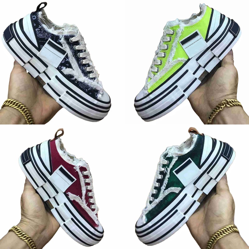 Casual shoes luxury women's designer shoes fashion tassels canvas shoes round toe platform shoes new classic chunky heel shoes non slip outd-image-986884935