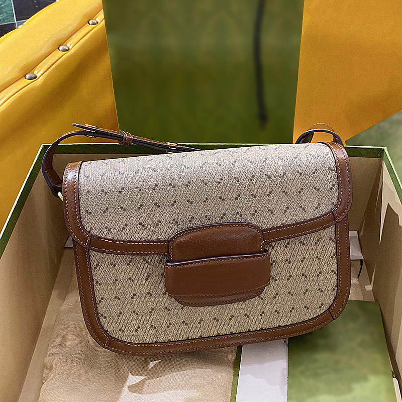 designer saddle bag 1955 bags Saddle purse women handbag mini Horsebit canvas wallet genuine leather shoulder Bag tote crossbody fashion Bags hig-image-987127179