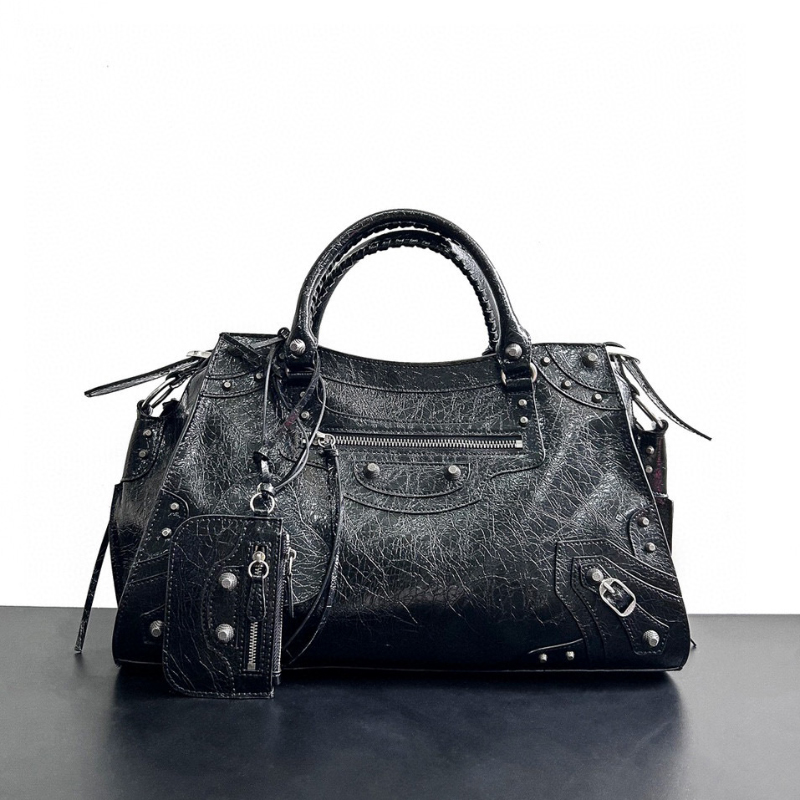 Designer tote Motorcycle Neo Le Cagole Rivet handbag top handle women shoulder bags mens luxury crossbody wallet large capacity oil wax genuine l-image-987052528