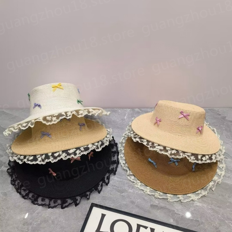 Fashion Designer Summer Bucket Hats Hollow Woven Cap for Women Beach Holiday Accessories Summer Sun Hat 26812 27660-image-870980081