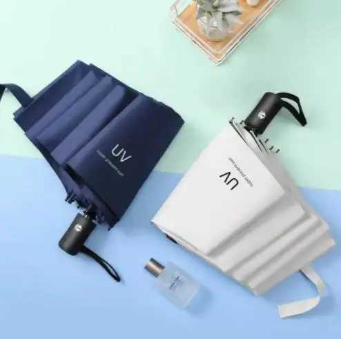Umbrellas Automatic UV umbrella add thick gel sunscreen and sunshade sunny rainy day S246082-image-987500579