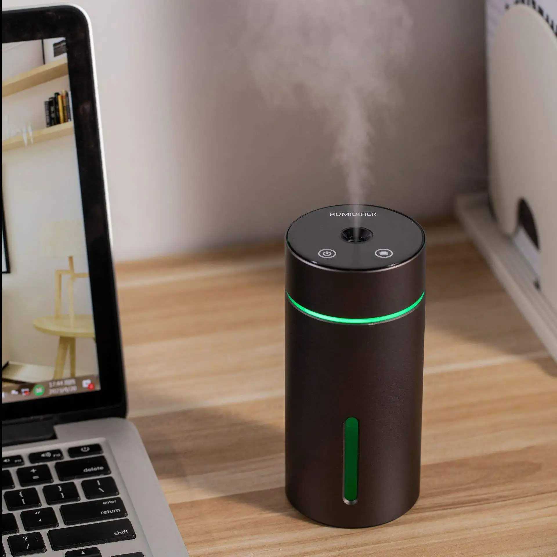 Humidifiers Portable Car Air Humidifier Aluminium Essential Oil Diffuser 260ml Car Aroma Diffuser for Home Office L26052449V6-image-987493663