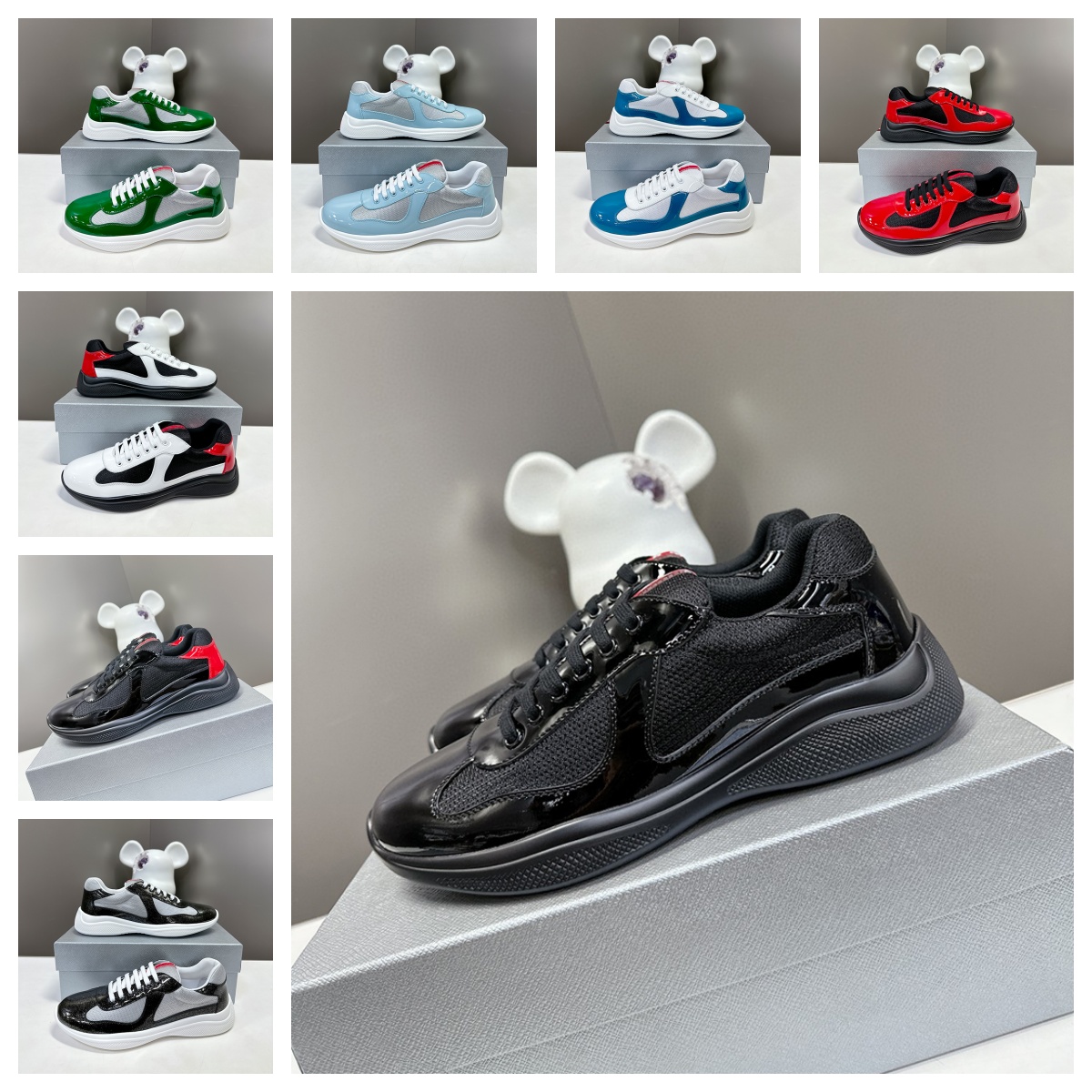 designer shoes men shoes classic casual women shoes sports shoes matte leather america cup fashion running shoes nylon black outdoor sports shoes-image-983943574