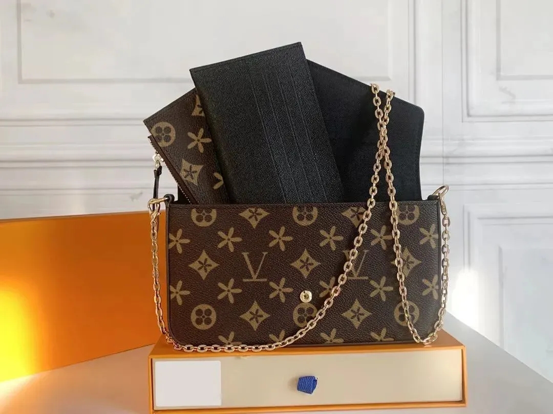 s créateur 3 sacs à main de chaîne multi-felicie pochette sacs à bandoulière fashion femmes bancs épis à bandoulière Lady the totes sac portefeui
