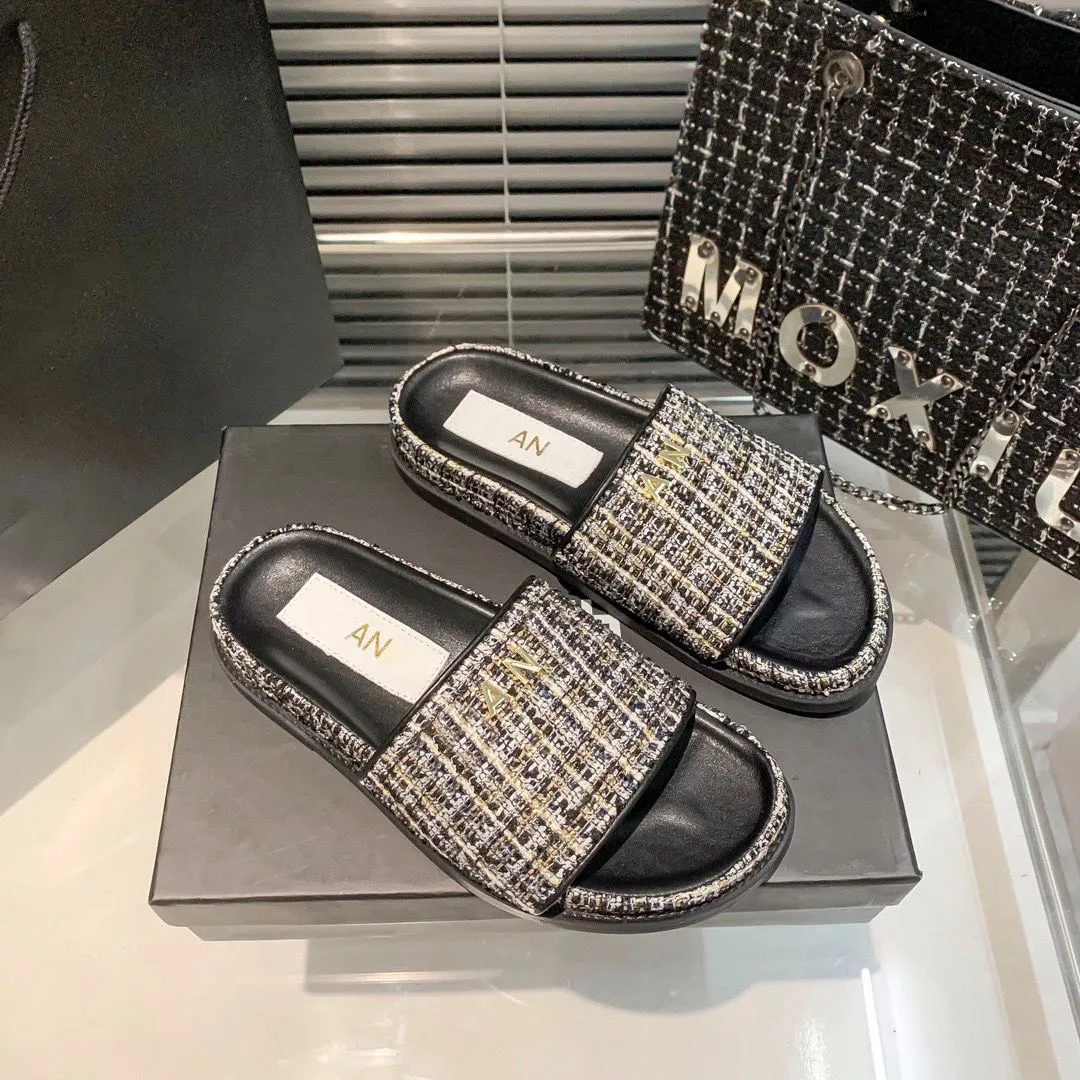 sunny Casual Sliders vintage straw sandals New Summer Shoe top quality Slippers mens Sandales Luxurys Womans Flat slide Designer Shoes Loafer out-image-988328910
