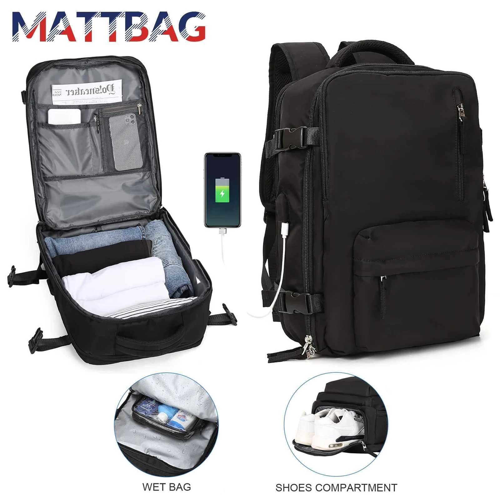 Outdoor Bags Travel Backpack Cabin Plane Ryanair 40x30x20 Anti-Theft Carry On Waterproof Tik Tok Backpack Airplane For Men Women With Shoes S2461-image-988286822