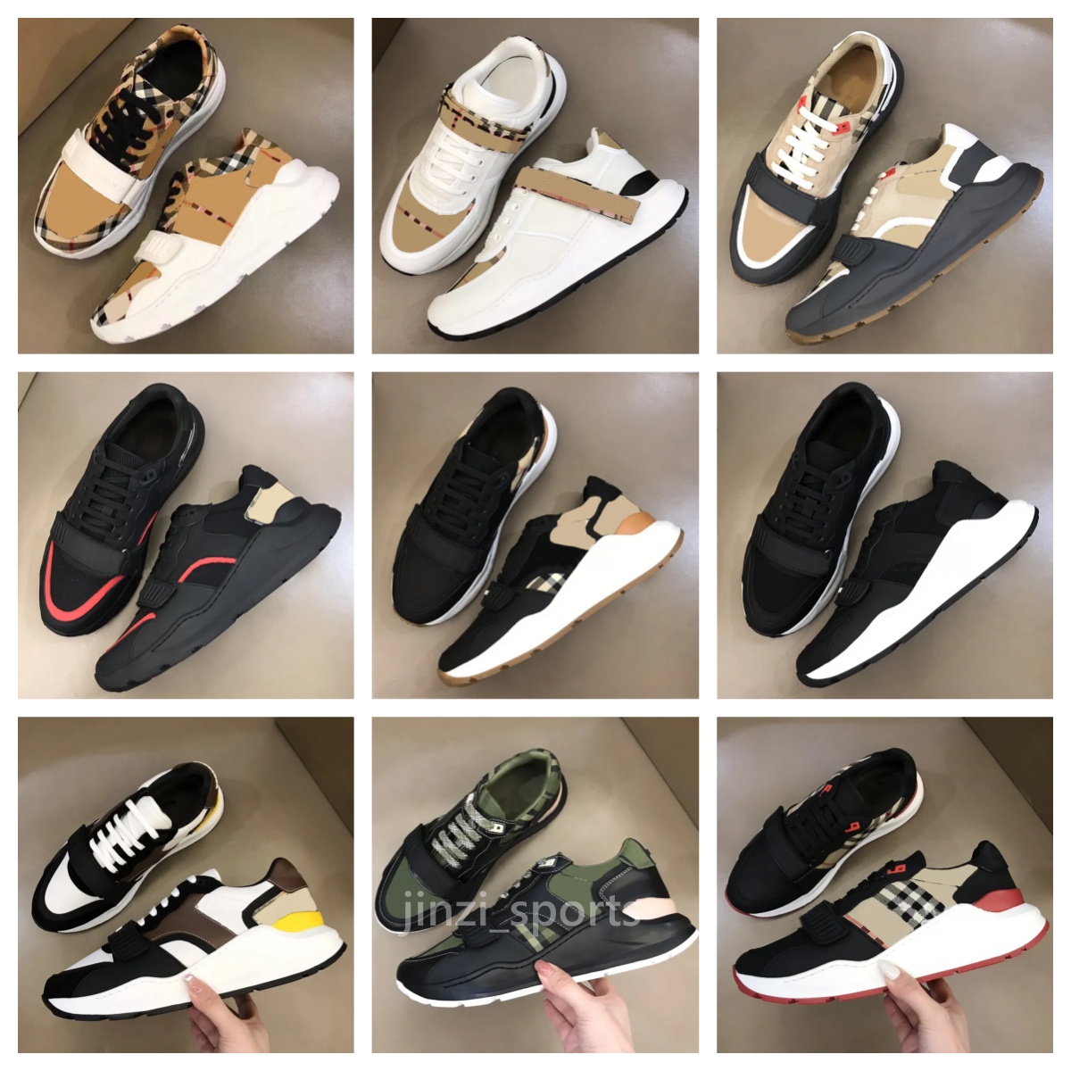 Designer Sneakers Striped Shoes Men Sneaker Brand Check Shoe Classic Platform Trainers Women Vintage Sneakers Season Flats Shoes Striped Sneaker-image-988340909