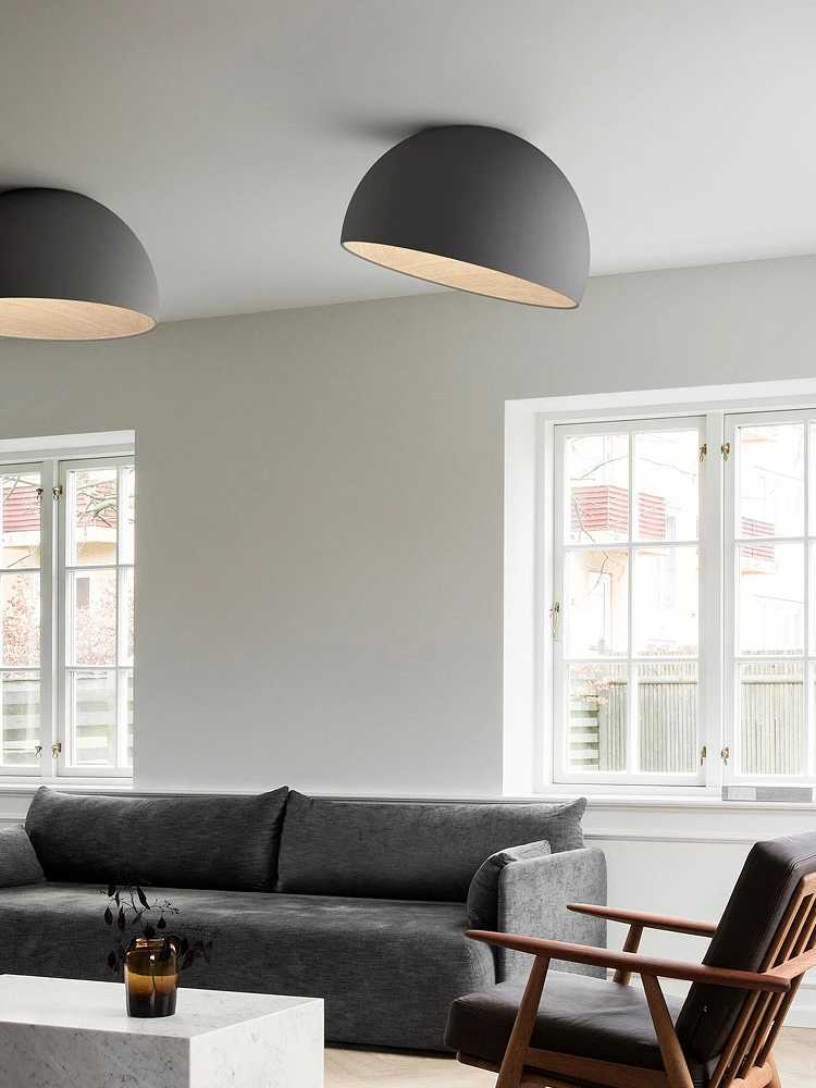 Pendant Lamps Bedroom lamp ceiling lamp creative inclined ceiling room light personality modern minimalist wood grain study lamp owner-image-988857684
