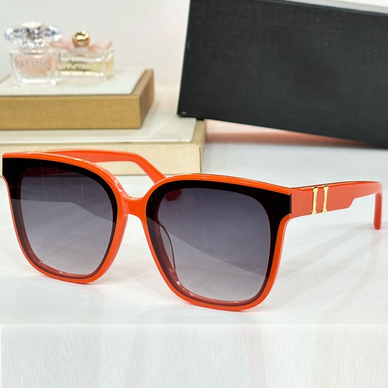 Luxury Womens Designer Cat Eye Sunglasses UV400 Frame Two tone Combination Series Retro Square Sunglasses Womens Leisure Vacation Glasses Legs H-image-988987194
