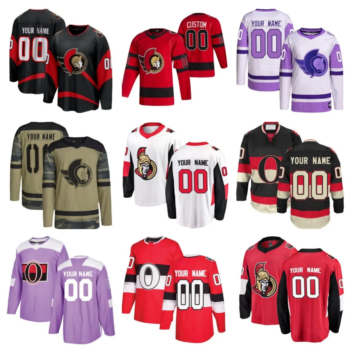 Hockey Jerseys Senator Men Women Youth Brady Tkachuk Jake Sanderson Thomas Chabot Claude Giroux Matt Murray Travis Hamonic Jakob Chychrun Joonas-image-988520630