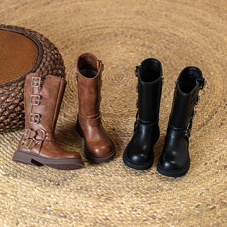 Kids shoes Boots Toddlers baby Designer Girls boys boot trainers Leather With Footwear designer youth enfant Children shoe winter