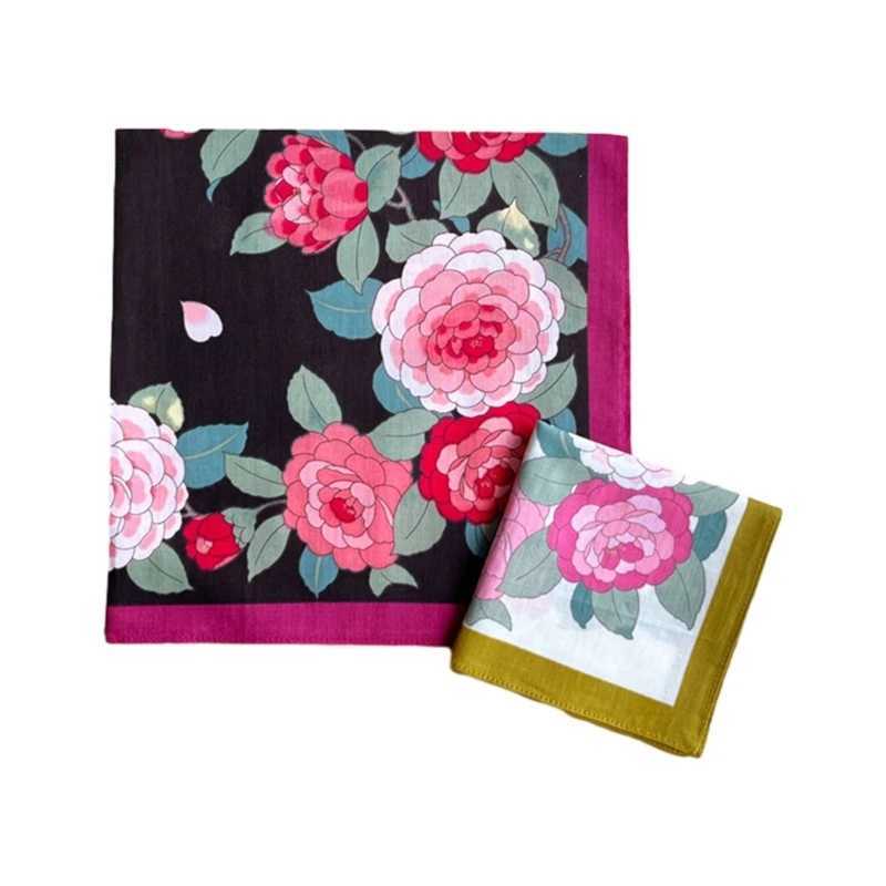 Handkerchiefs 45x45cm Womens Handheld Colorful Hanks Pocket Flower Pattern Square Headband DXAA G240529-image-989369730