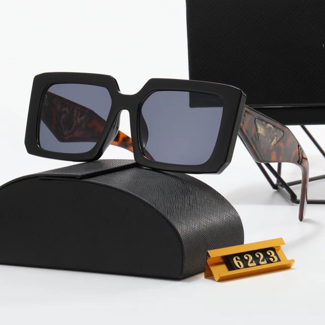 Top beach lens Sunglasses 2023 luxury designer womens Mens Goggle senior Eyewear For Women eyeglasses frame Vintage Metal Sun Glasses OS 6223 6