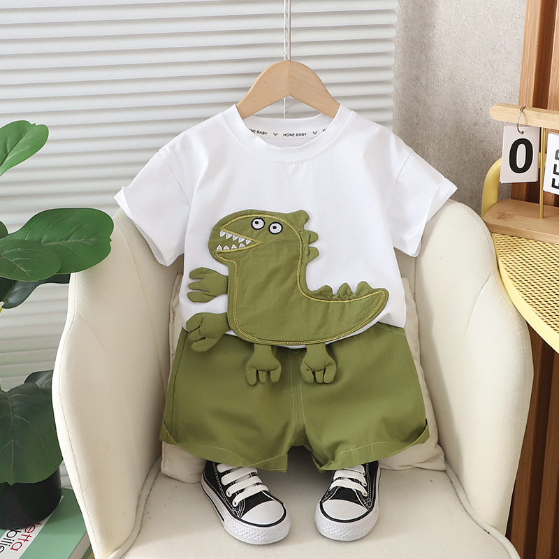 NOUVEAU Été décontracté pour les enfants nouveau-nés garçon pour tout-petit des vêtements de vêtements t-shirts Pantalons 2pcs / ensemble