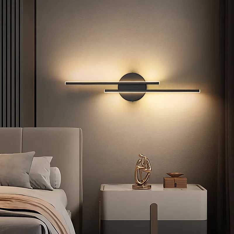 Outdoor Wall Lamps Led Wall Light Home Decor Interior Wall Light Bedroom Decoration Modern Line Wall Lamp Inside Indoor Lighting for living room-image-989781330