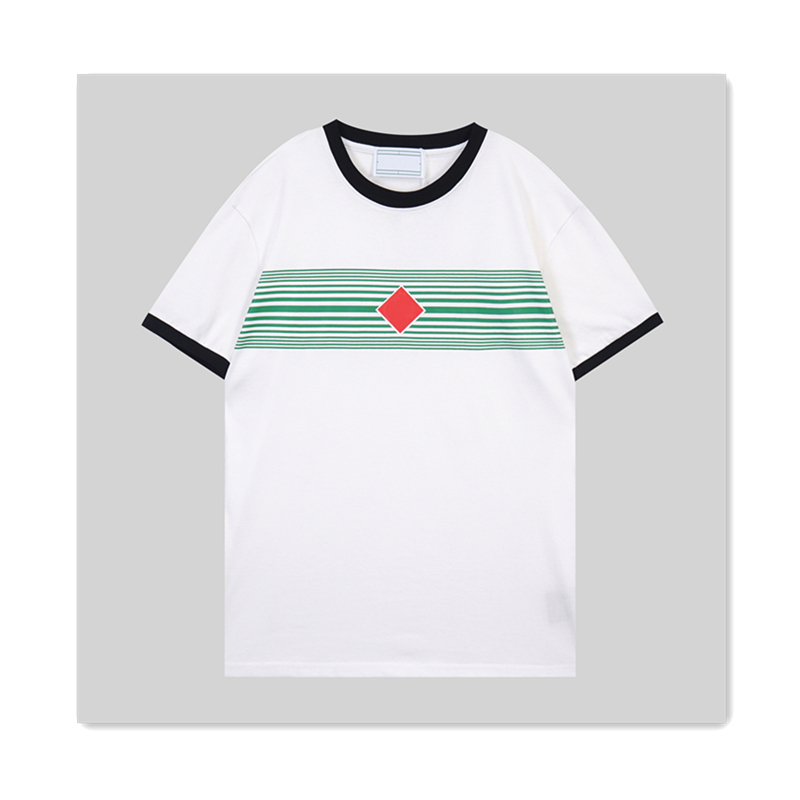 TRENDY MENS T-shirts Designer Tshirt Fashion High Quality Coton Flower Match Triangle Logo Garde