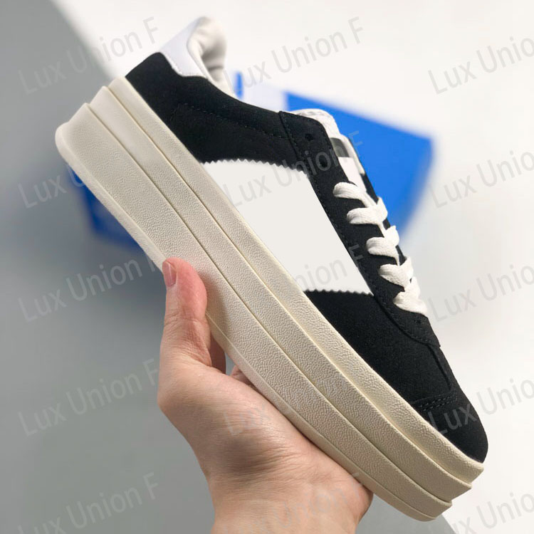 Bold Platform Casual Shoes Cream Collegiate Green Pink Gum White Black Classic Women Sports Trainers Outdoor Suede Leather Designer Plate-forme W