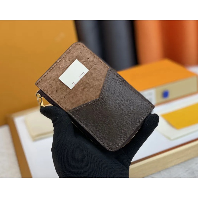 Womens Designer Wallets Luxurys Recto Verso Coin Purse Embossed-flower Letter Short Card Holder High-quality Ladies Fashion Envelope Small Clutch-image-989716275