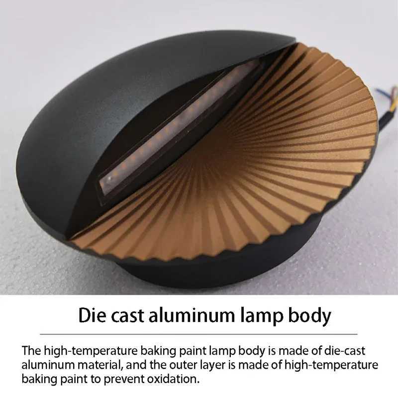 Outdoor Wall Lamps Creative Shell Shaped Wall Lamps LED Waterproof Decoration Exterior Wall Courtyard Lighting Garden Modern Simplicity Porch Lig-image-989772755