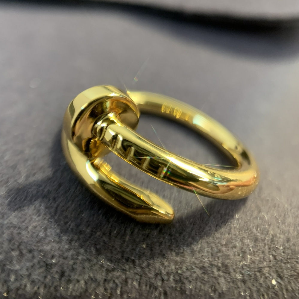 Top quality nail ring US sizes 6 7 8 copper silver alloy gold plated 18K non fading for 8 months details consistent with counter products 007-image-990096728