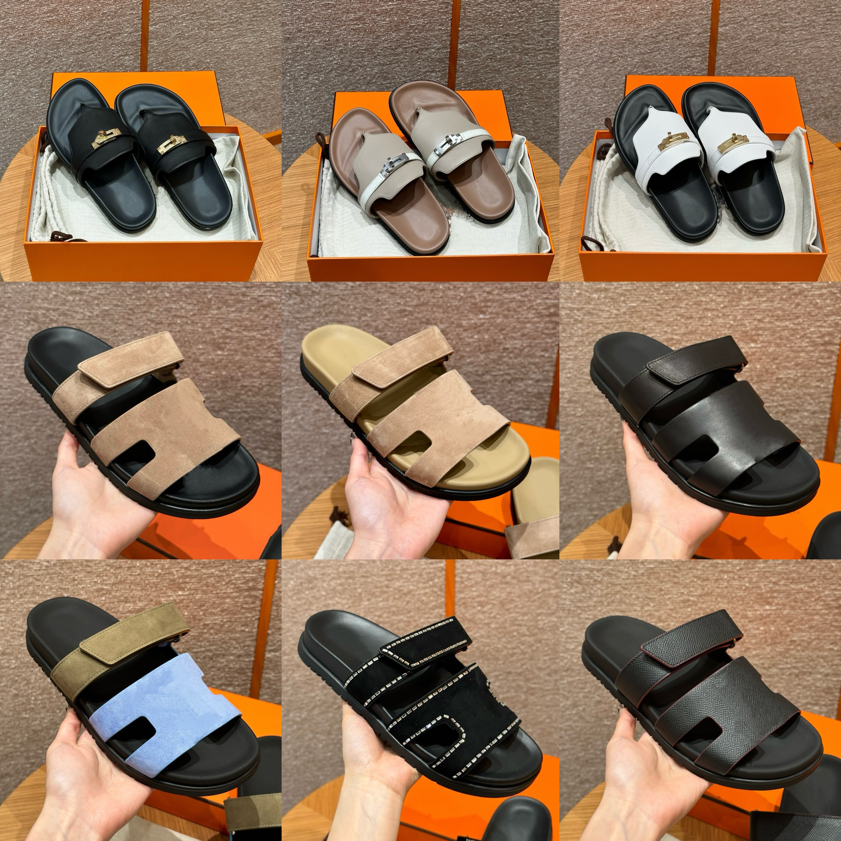 chypre sandal designer sandal woman sandalen sandales flip flop man slide oran luxury shoe sheep slides couples outside wear sapphire second uncl-image-989864679