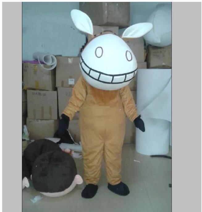 2024 Vente chaude Nouvelle variété de costumes de mascotte d'âne Costumes Costumes Halloween Livraison gratuite