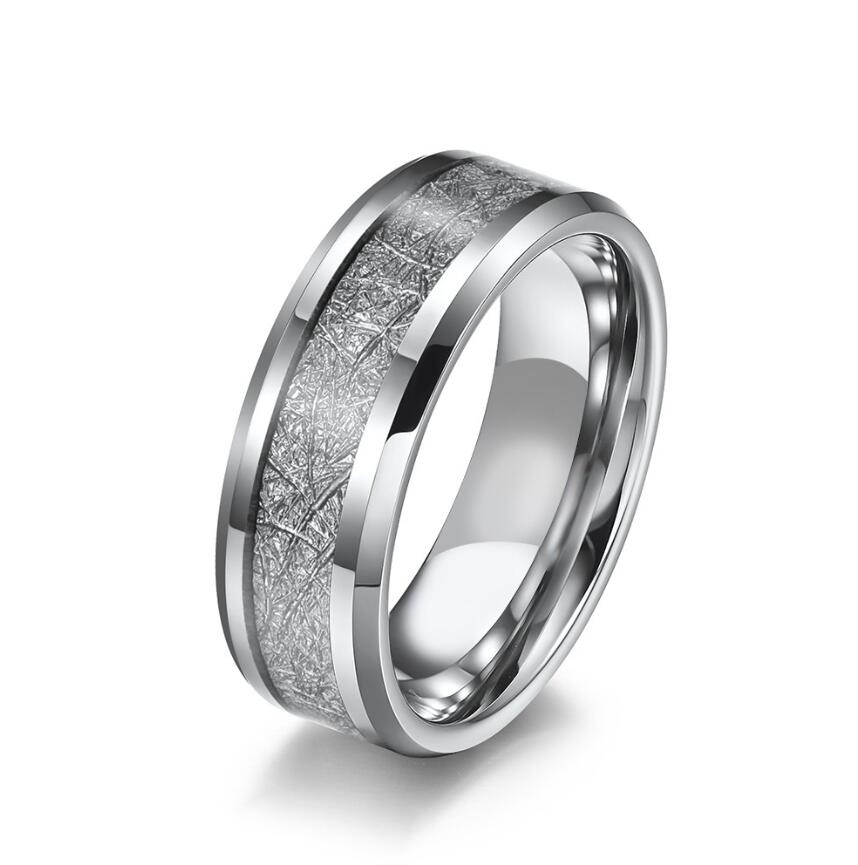 Rime design Men boy Titanium steel leaf like Ring 316L stainless steel 8mm Rings wedding engagement Jewelry Party 6 7 8 9 10 11 12 13 big USA siz