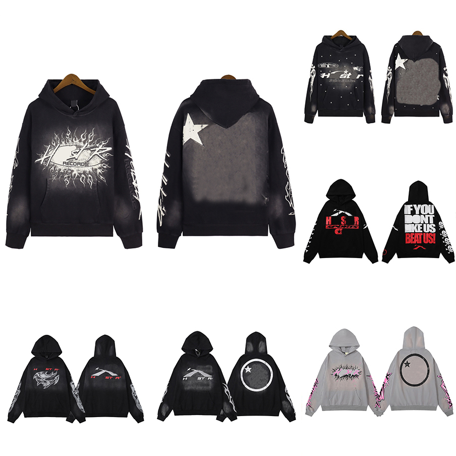 Hoodie Designer Mens Womens Hoodies Sweatshirt American Casual Pants High Quality Tracksuits color stripe printing Hip Hop-image-991037188