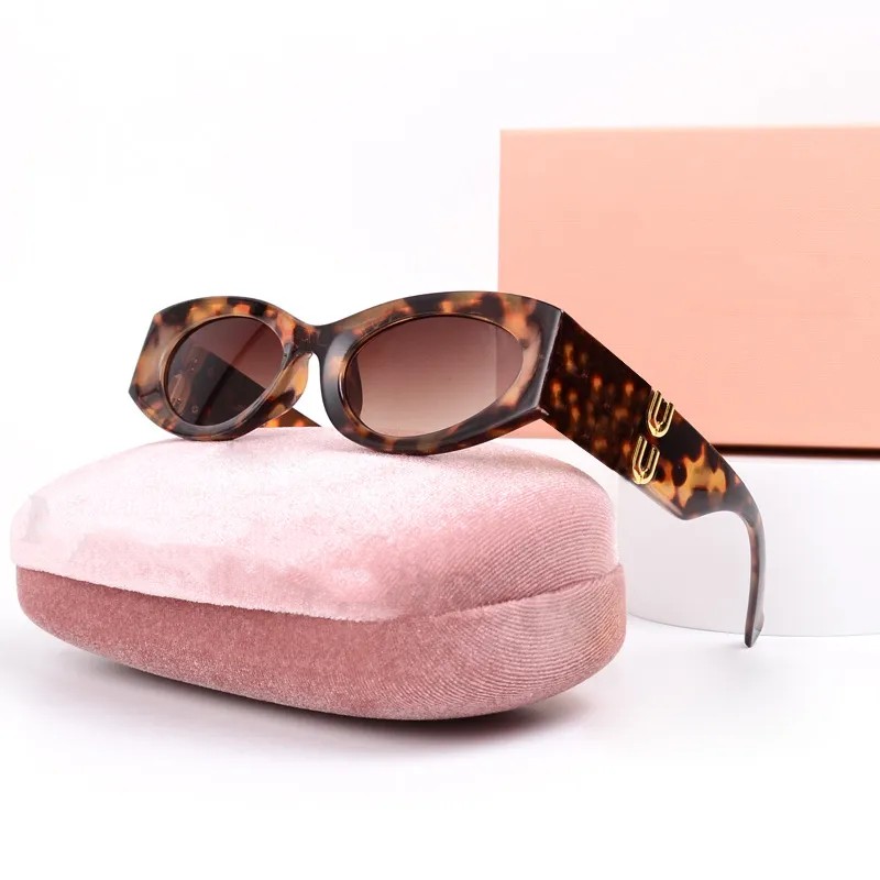 sunglasses designer women High Quality sunglasses oval frame glasses UV400 hot selling property squared sunglasses Metal legs letter design eyegl-image-930862510