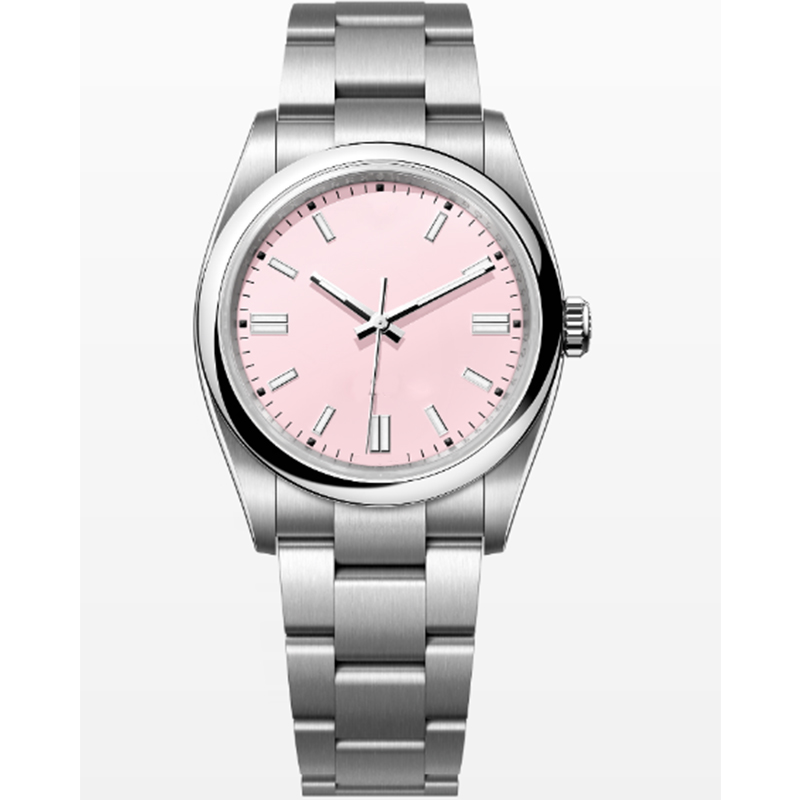 Montres de luxe pour hommes et femmes 36MM conception de semaine bracelet en acier inoxydable cadran lumineux mouvement à quartz étanche montres