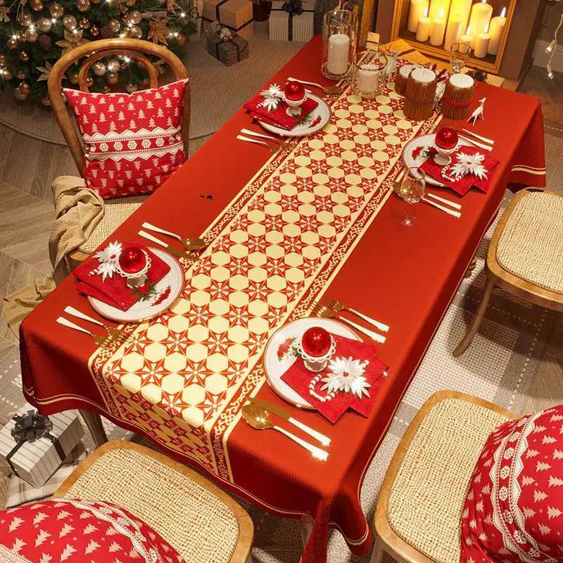 Table Cloth Christmas Waterproof Tablecloth Festive Waterproof Table Cloths Festive Christmas Waterproofs Tablecloths For RectangularL260524-image-991815228