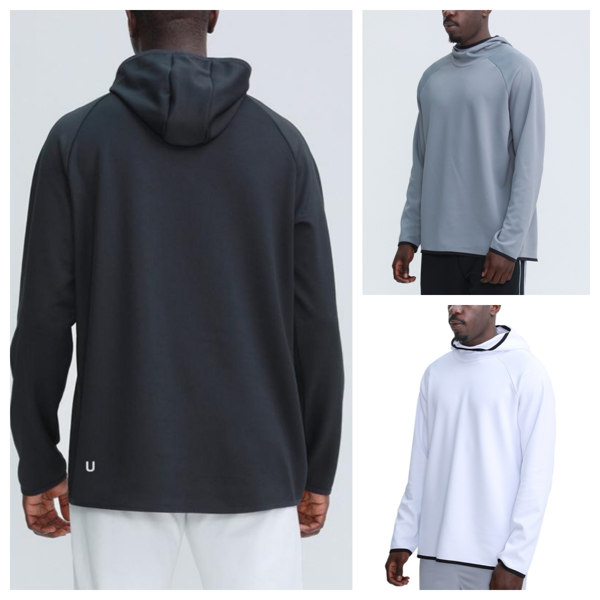 Sports UU-1620 Long Sleeve Yoga Wrokout Set Men's Loose Jacket Sweater Training Carnival Clothing Outdoor Fitness Training Men's Hoodie Ou