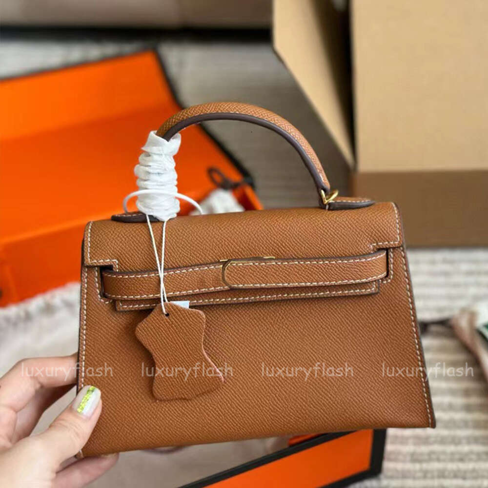 Mirror Quality Designer Womens Handbags Leather Shoulder Calfskin Lock Flap Golden Pochette Mini Crossbody Bag Fashion Clutch Totes Purse 19cm-image-991712441